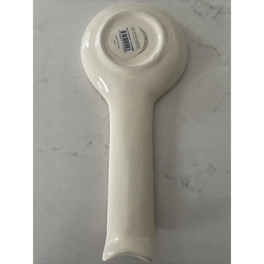 Cath Kidston London Ceramic Dolly Rose Spoon Rest Christmas Pudding‎ 10.5in NWT